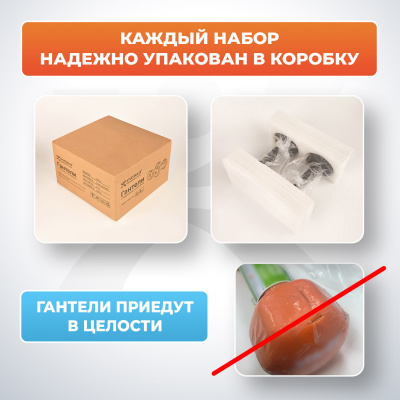 Гантели с неопреновым покрытием, 2х5 кг