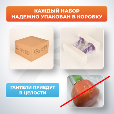 Гантели с неопреновым покрытием, 2х3 кг